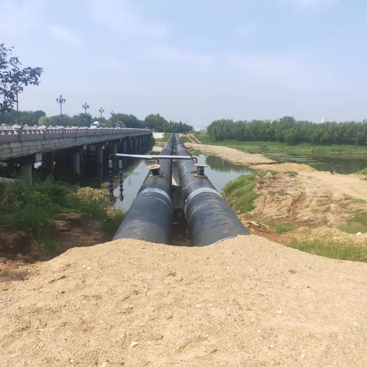 鹤壁管道物理震动清洗输油管道清洗
